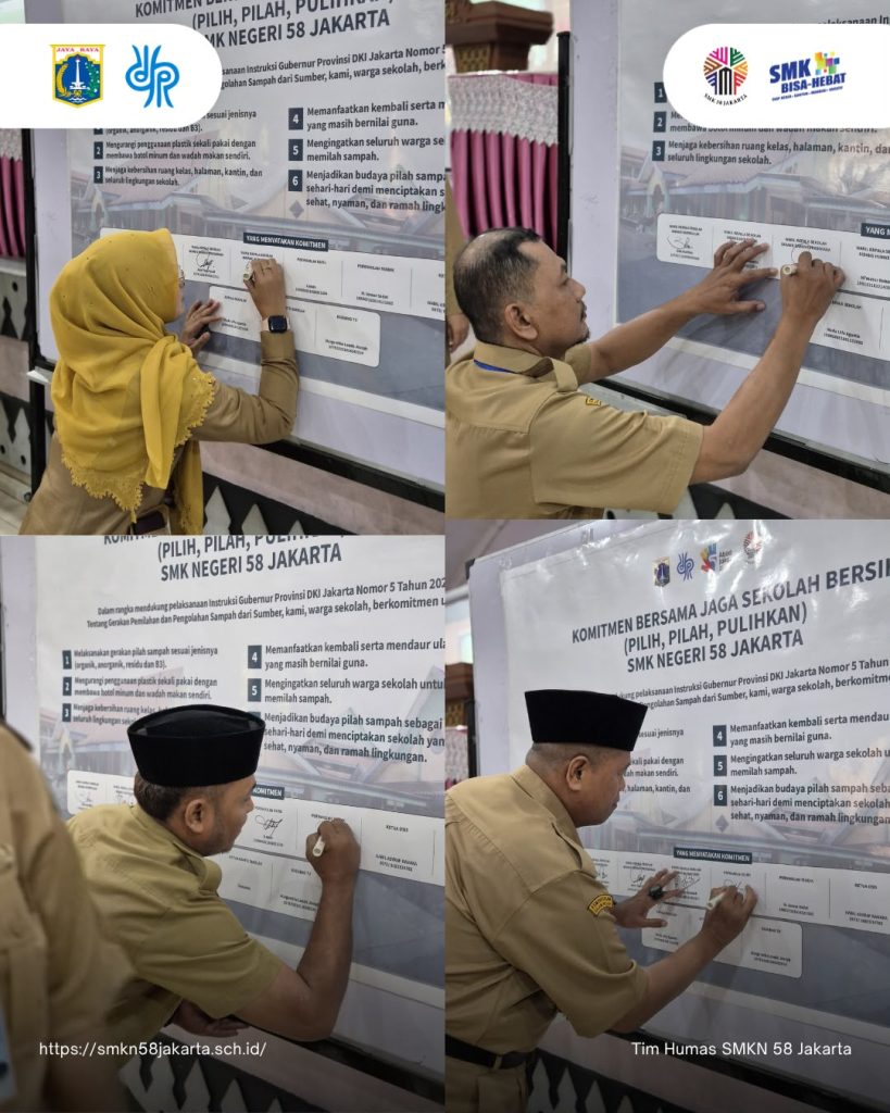 Komitmen Bersama Jaga Sekolah Bersih, Aman, dan Nyaman